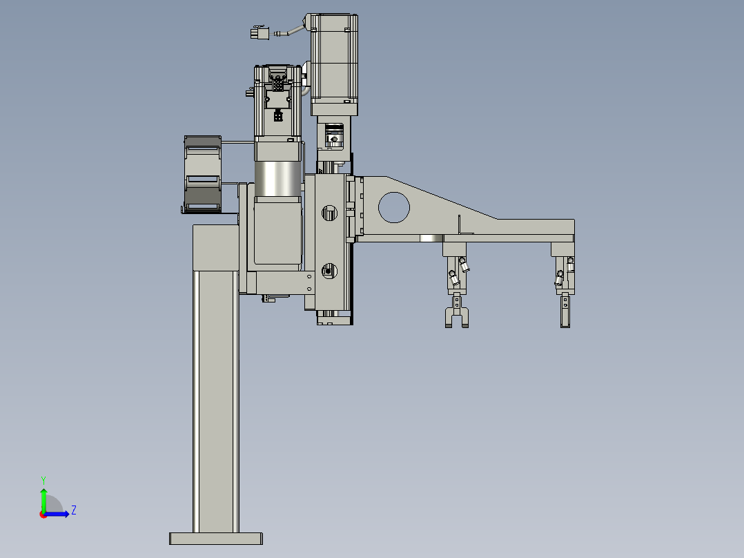 铜棒过渡搬运机构左视图