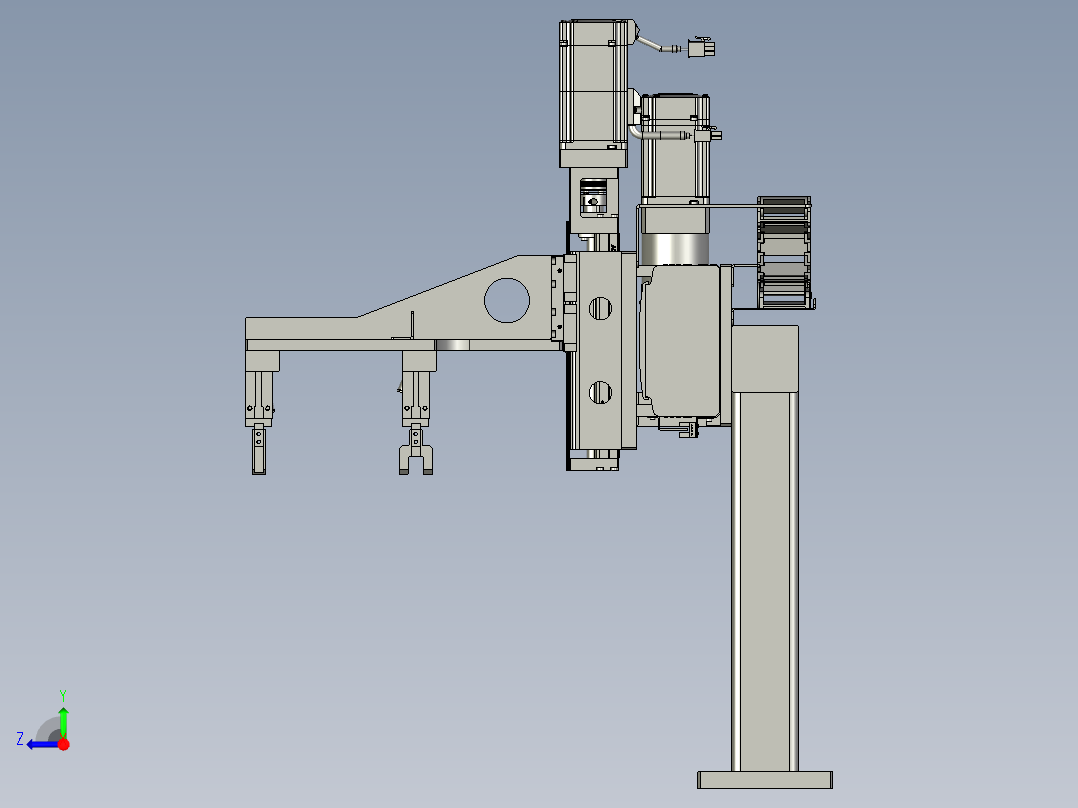 铜棒过渡搬运机构右视图