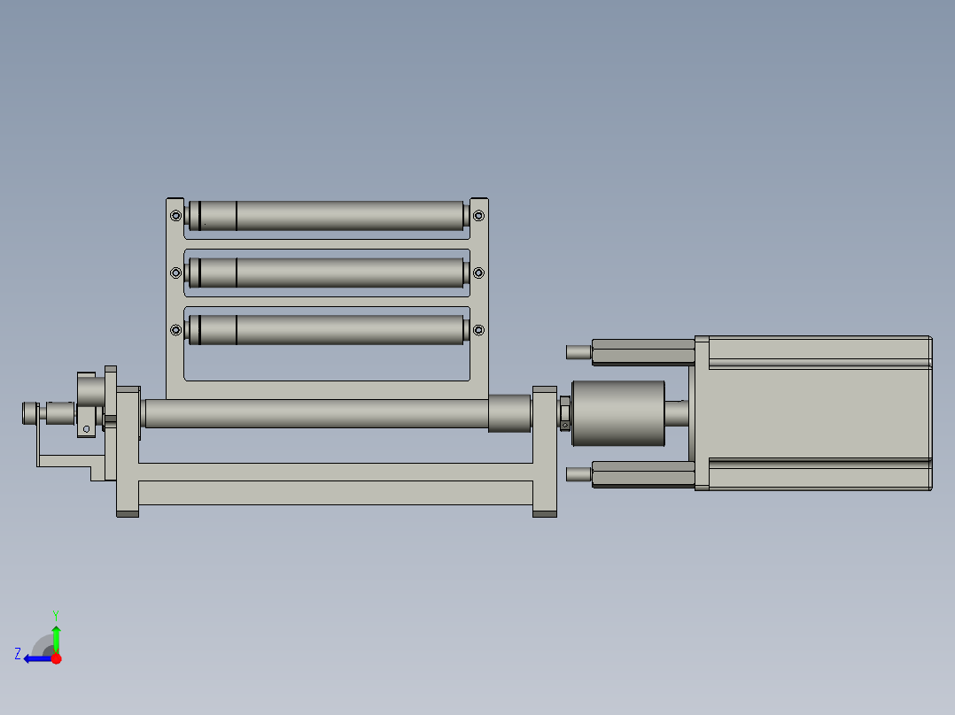 YWP200K4-06-08A-00隔膜张力辊组件右视图