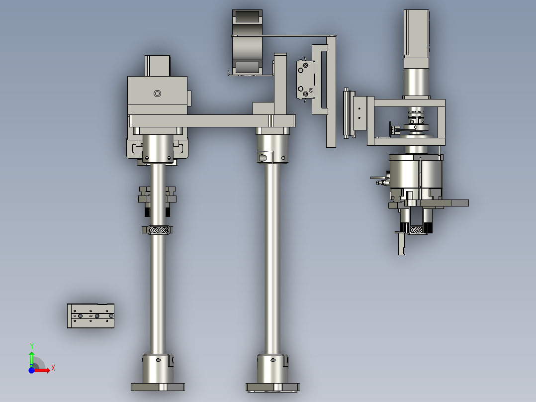胶圈抓手组前视图