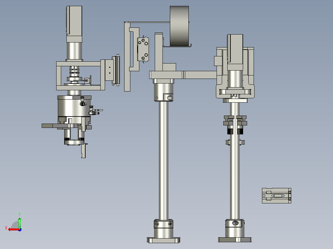 胶圈抓手组后视图