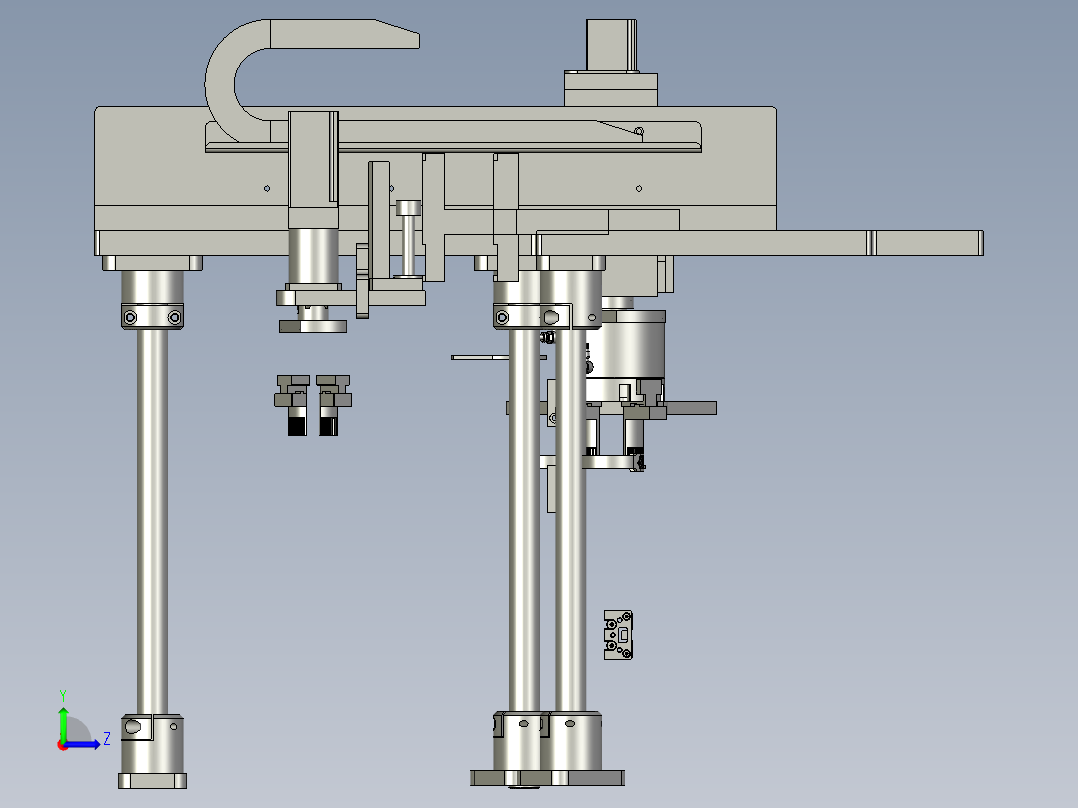 胶圈抓手组左视图