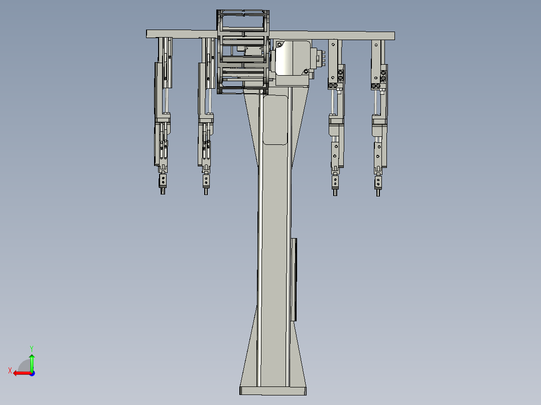 收料移栽模组后视图