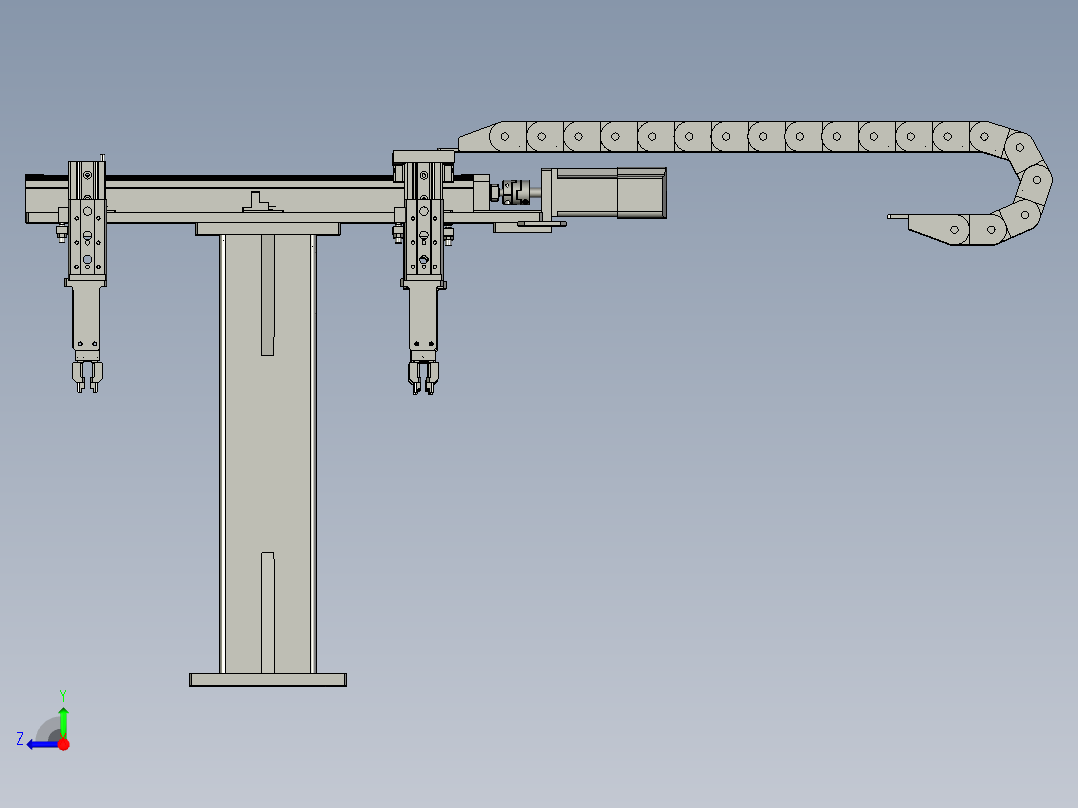 收料移栽模组右视图