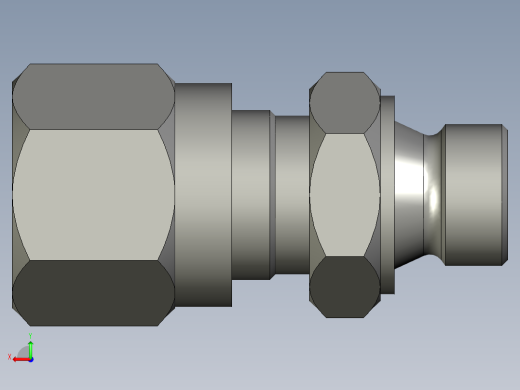 卡套式油管接头G1-4接6管后视缩略图