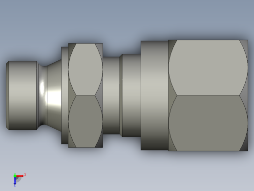 卡套式油管接头G1-4接6管俯视缩略图