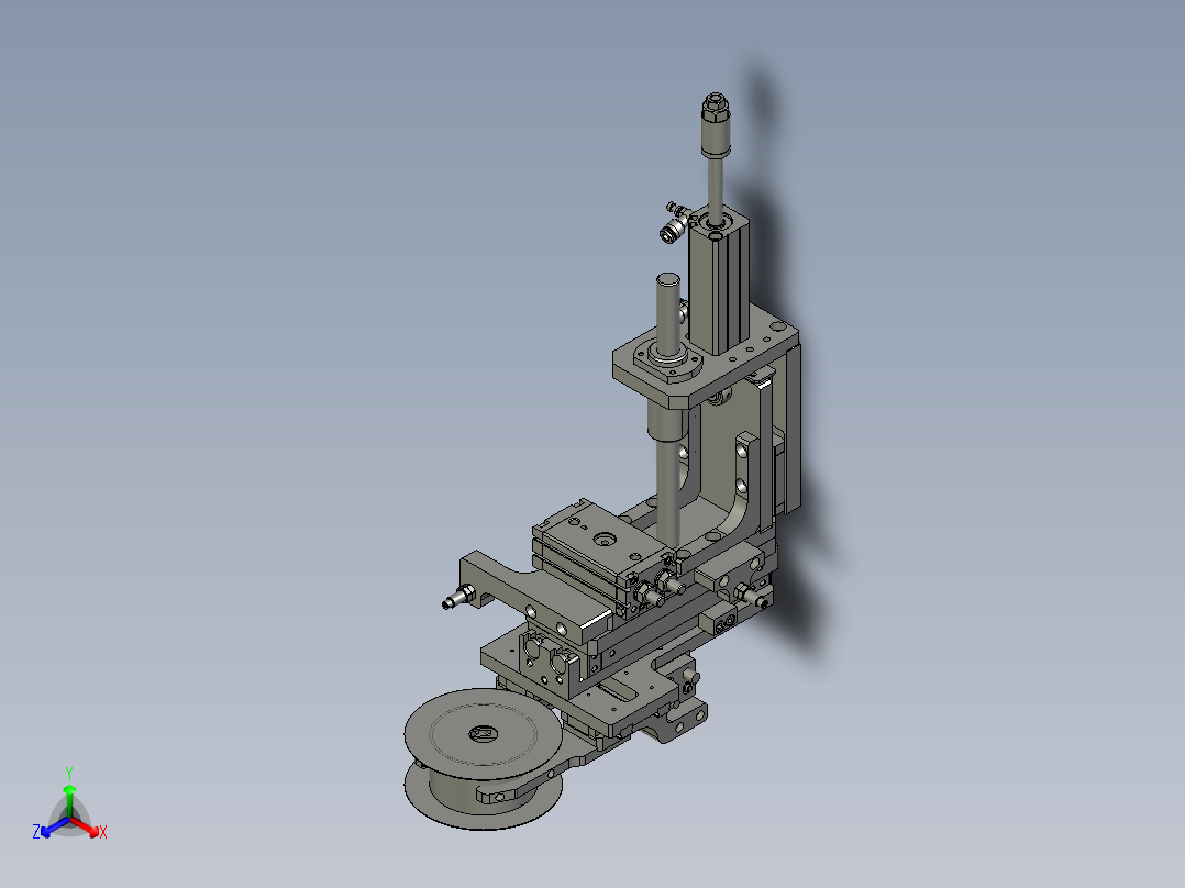 RS-滚胶机纸环夹爪机构-1正等轴测图