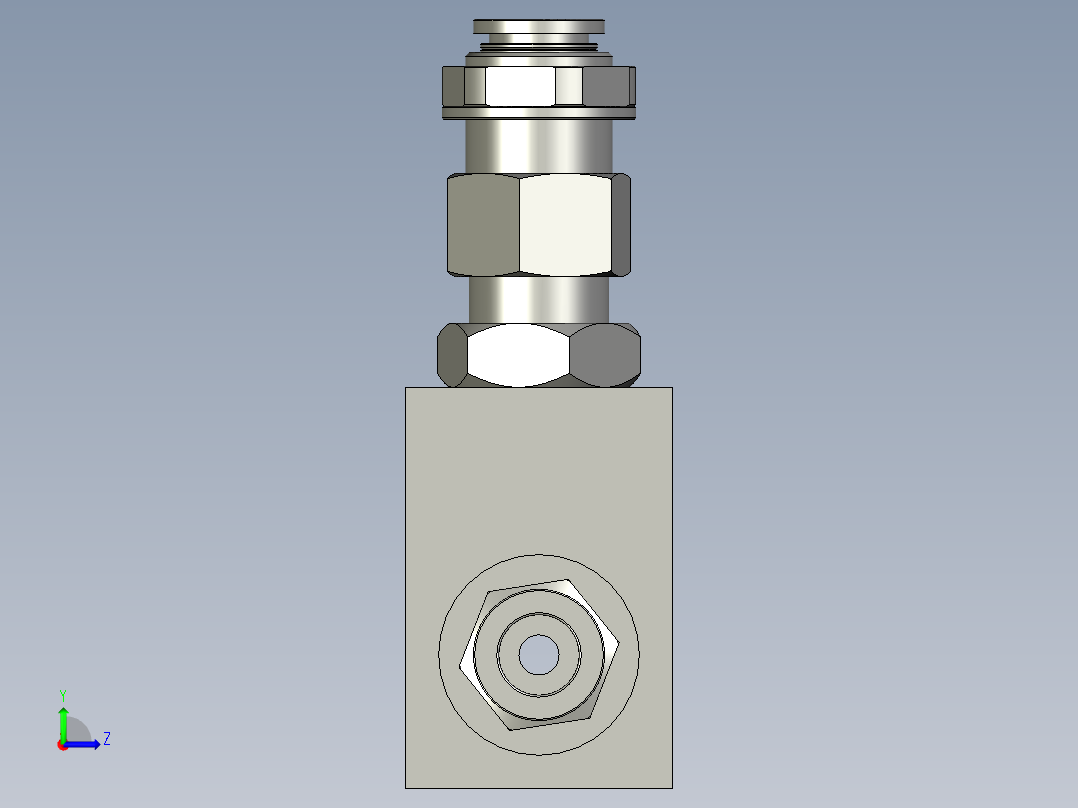 真空发生器亚德客左视图