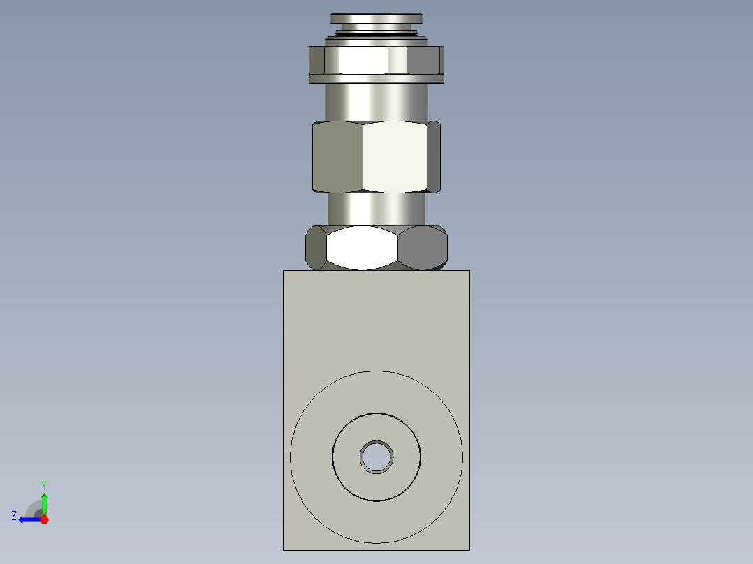 真空发生器亚德客右视图