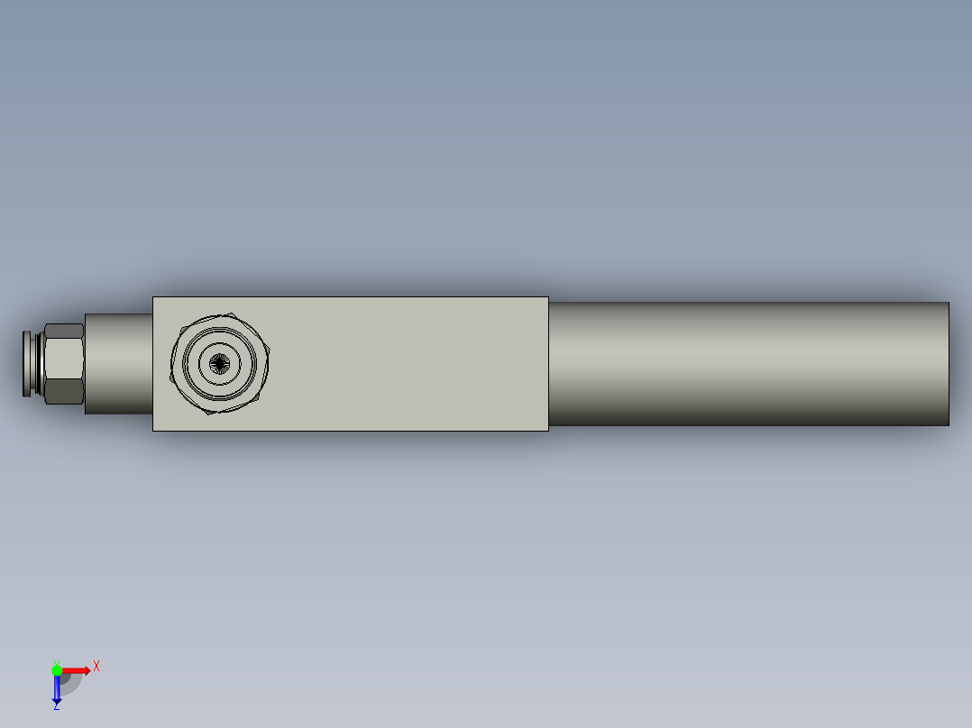 真空发生器亚德客俯视图