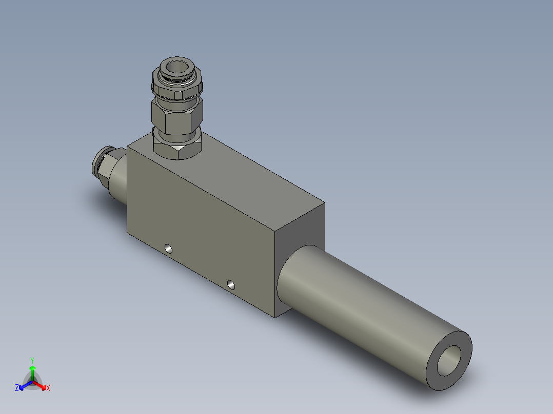 真空发生器亚德客正等轴测图
