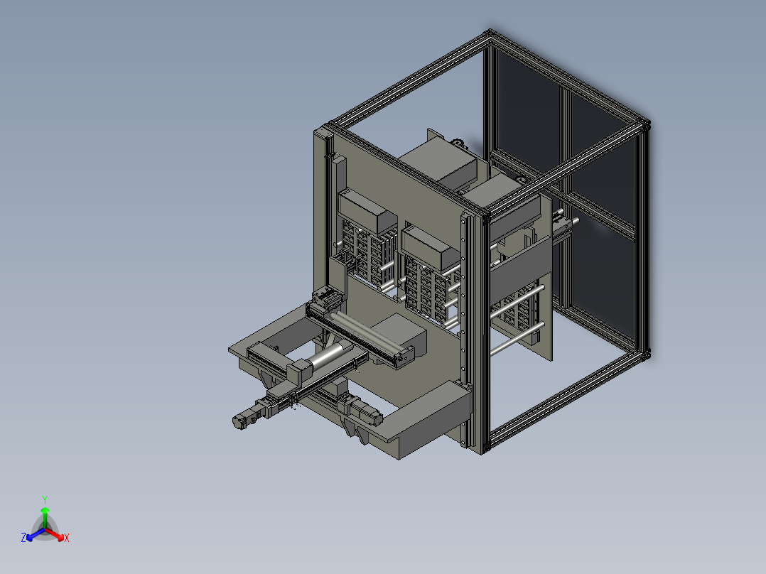 升降机构总成4正等轴测图