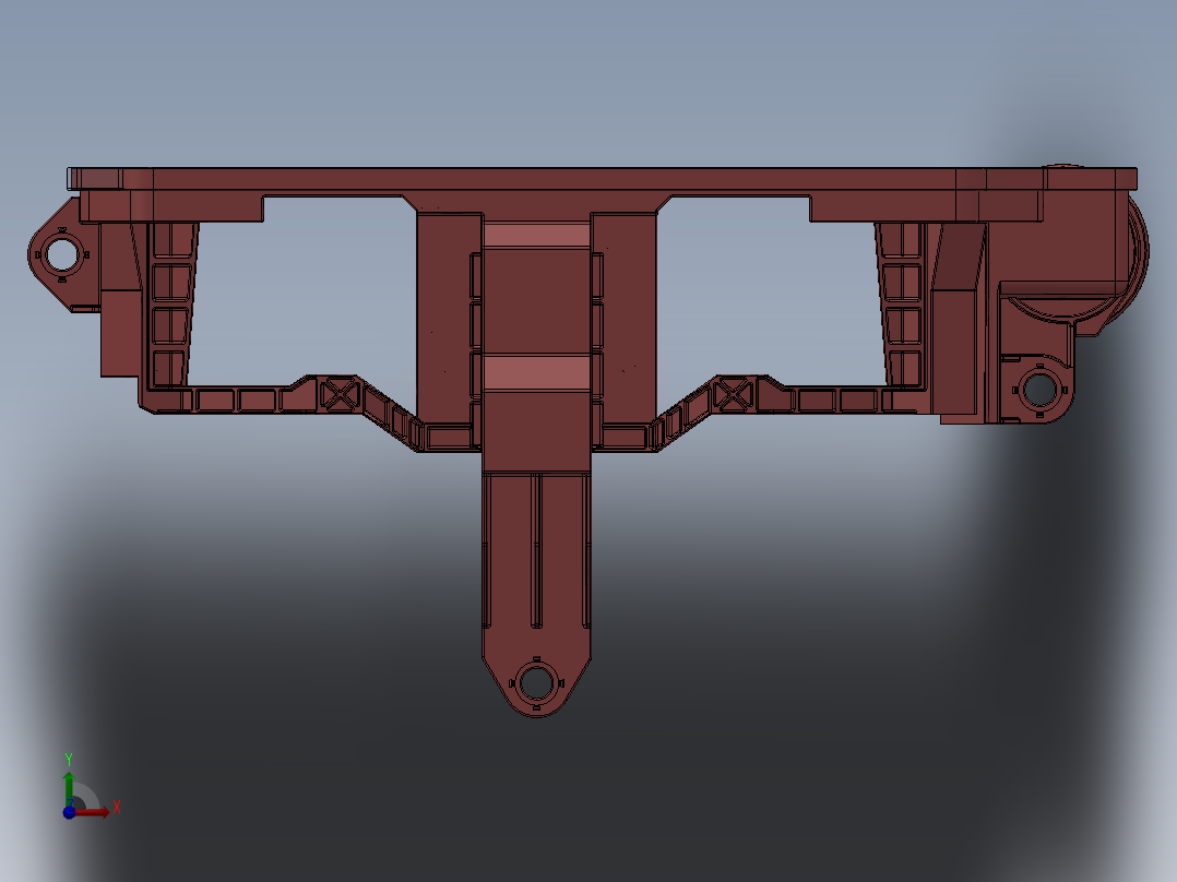塑料件固定夹具前视图