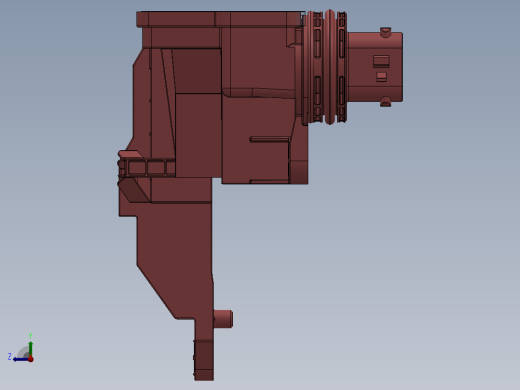塑料件固定夹具右视缩略图