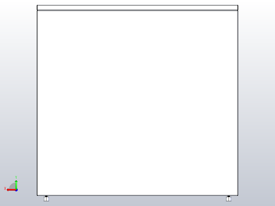 实验室家具两个百叶柜水槽单元13后视图