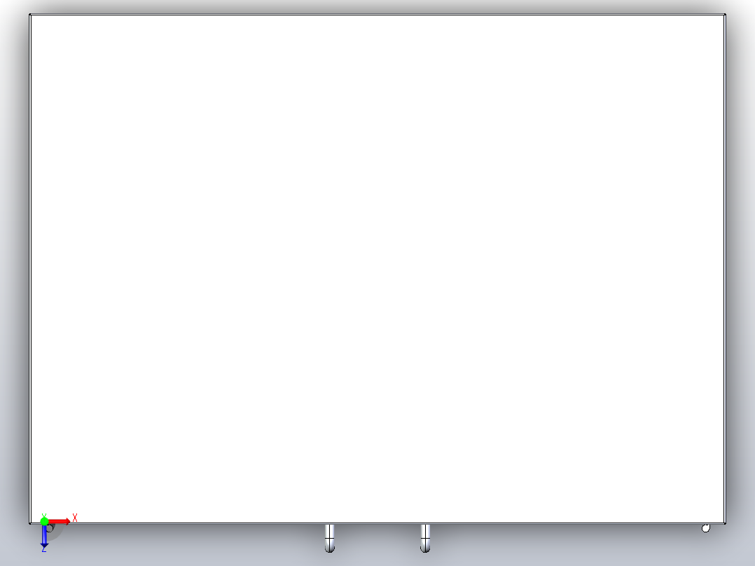 实验室家具两个百叶柜水槽单元13俯视图