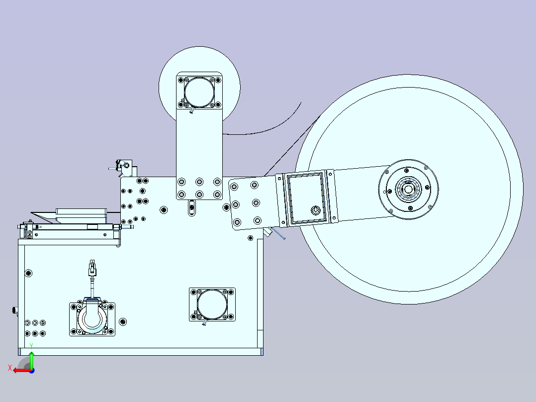 贴标-卷料模组后视图