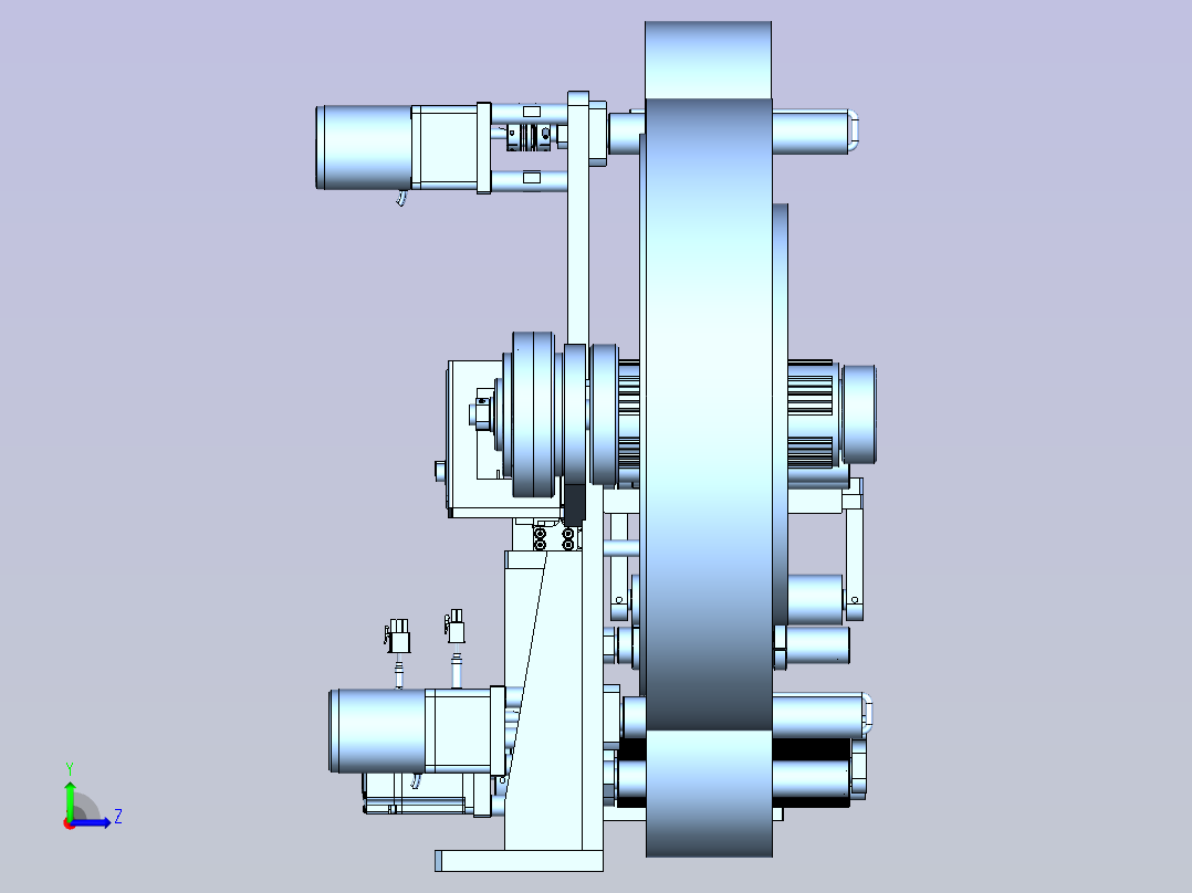 贴标-卷料模组左视图
