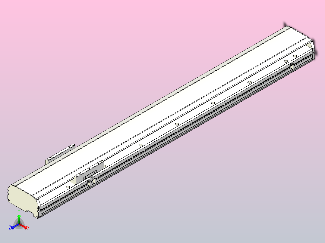 MTH17标准螺杆滑台[MTH17-L#-1100-M-P40-C3]主视图