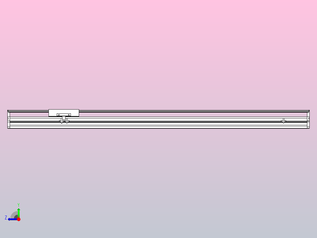 MTH17标准螺杆滑台[MTH17-L#-1100-M-P40-C3]右视图