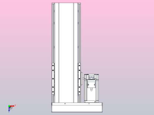 日规模组半封闭丝杆TPA-HNR-120D-1610C-L200-MR-C-P40-N3俯视缩略图