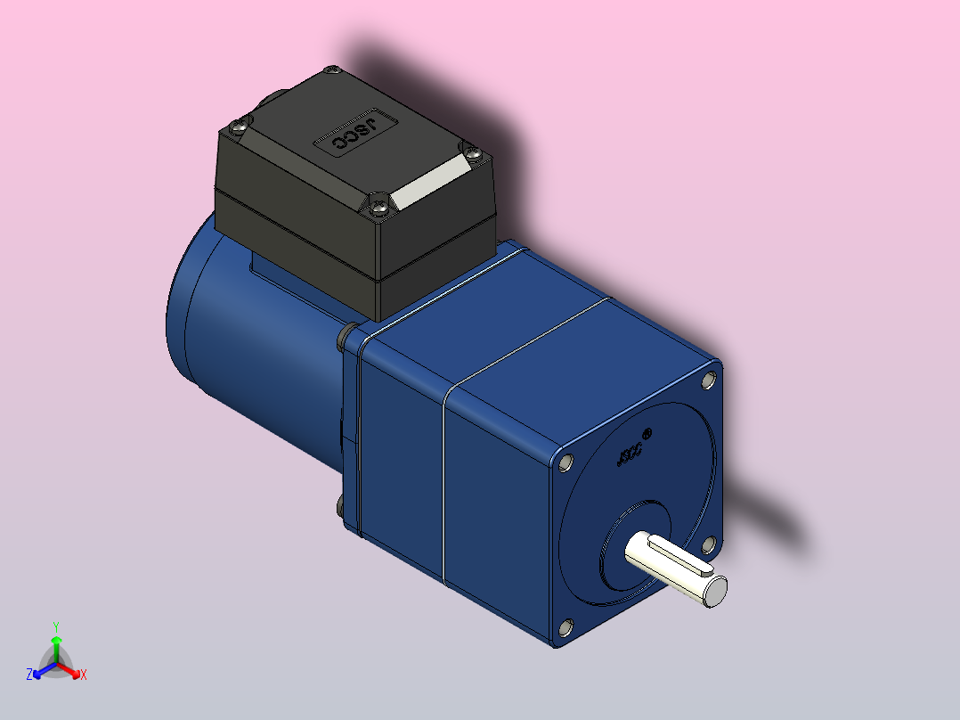 YR阻尼电机15yr01-1800正等轴测图