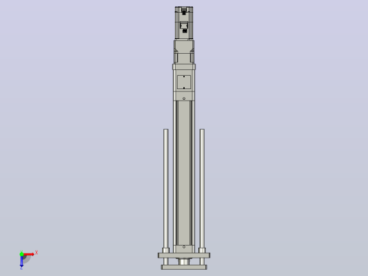 轻载电动缸TPA-ESR80-2510C-L500-M-QDX-W-P75-JX-C3俯视缩略图
