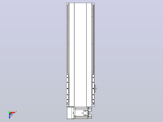 皮带直线轴半封闭可选导轨TPA-HNB-202D-140-L400-LU-Y-P75-N3俯视缩略图