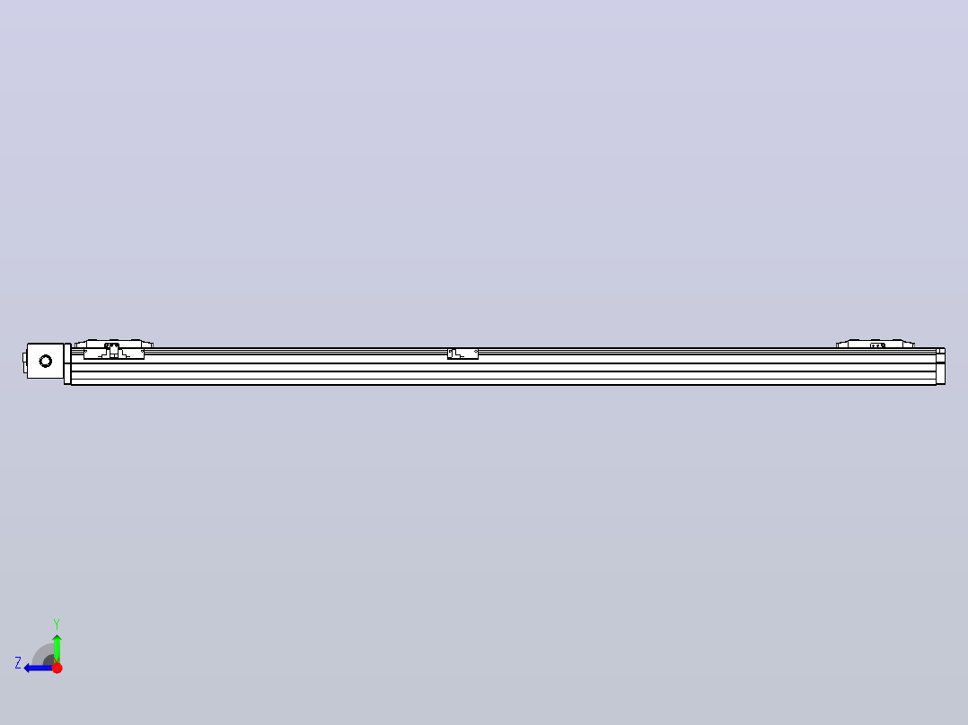 皮带直线轴双滑块型TPA-GCBS-80-P60-L575-DR-M20-N3右视图