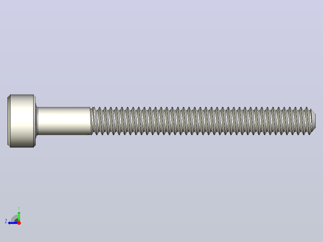DIN_EN_ISO_4762_M2x20.ipt内六角螺钉右视图