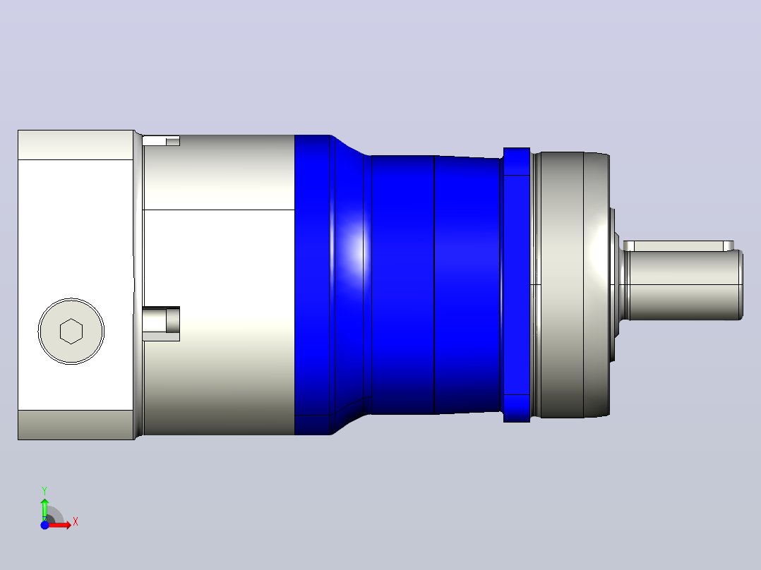 g2300-sp060s-mf2-i-1c1-f1倍福 AG2300 带输出轴的高端行星齿轮减速机(1)前视图