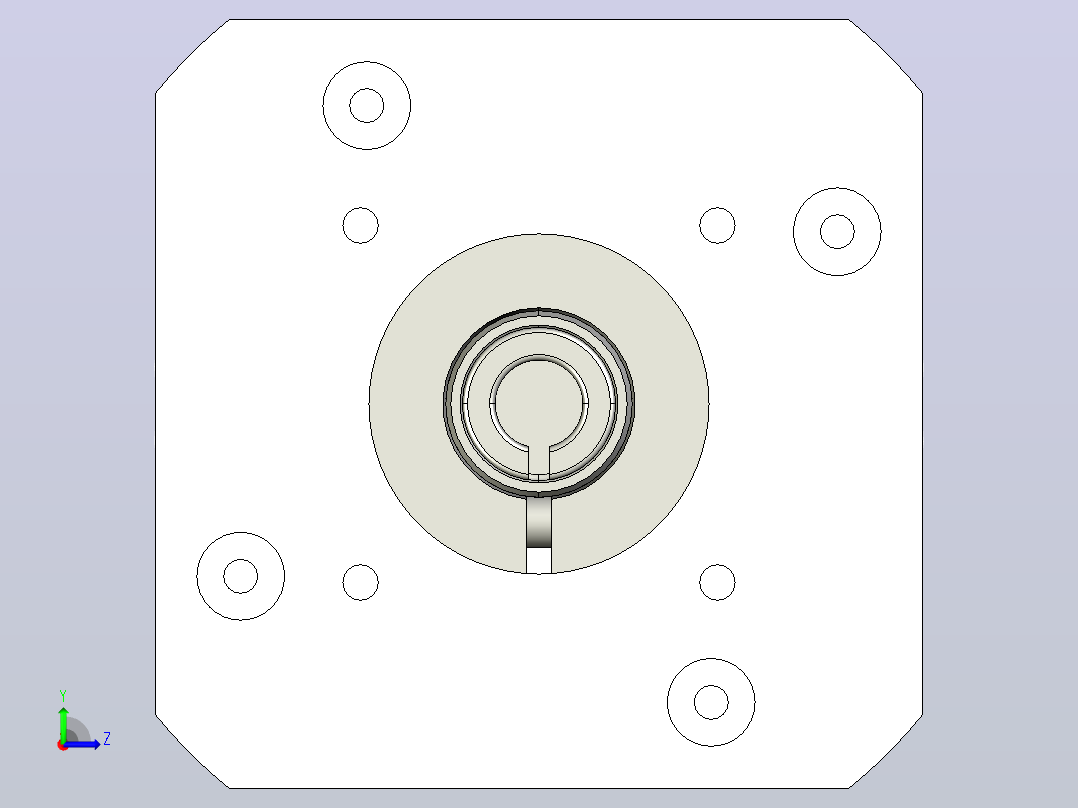 g2300-sp060s-mf2-i-1c1-f1倍福 AG2300 带输出轴的高端行星齿轮减速机(1)左视图