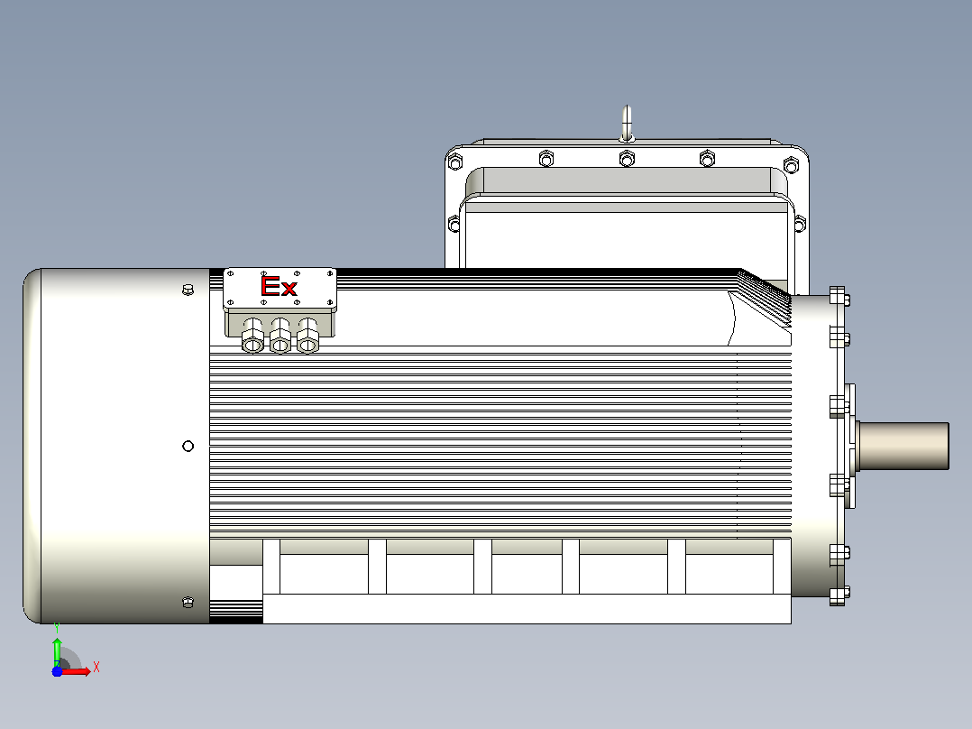 YB2系列高压隔爆型三相异步电动机（10kV）[YB2 5002-4 WF1]前视图