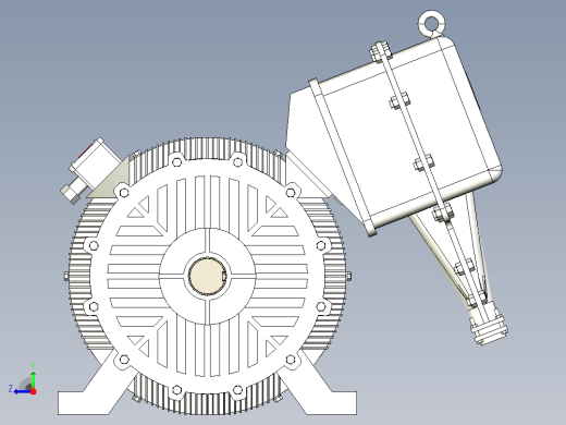 YB2系列高压隔爆型三相异步电动机（10kV）[YB2 5002-4 WF1]右视缩略图