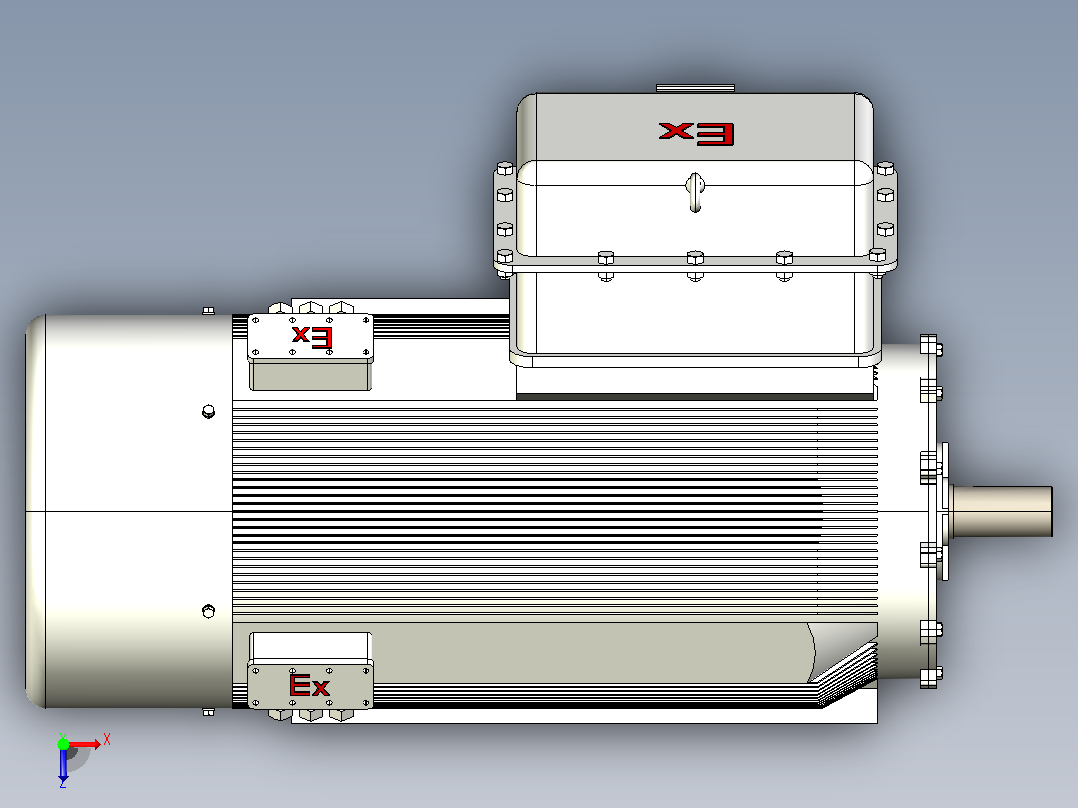 YB2系列高压隔爆型三相异步电动机（10kV）[YB2 5002-4 WF1]俯视图