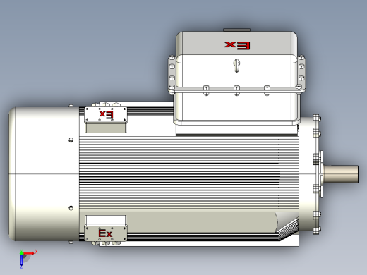 YB2系列高压隔爆型三相异步电动机（10kV）[YB2 5002-4 WF1]俯视缩略图
