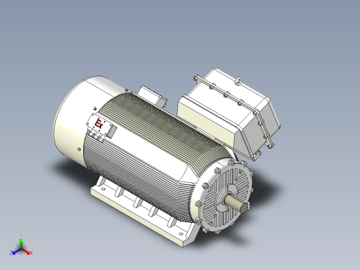 YB2系列高压隔爆型三相异步电动机（10kV）[YB2 5002-4 WF1]正等轴测缩略图