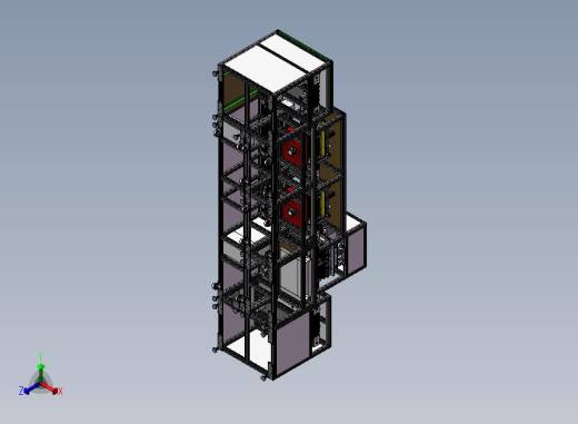充电器测试自动流水线正等轴测缩略图