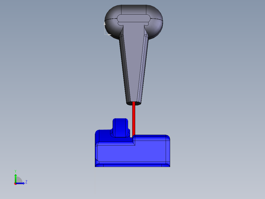 游戏机排档器左视图