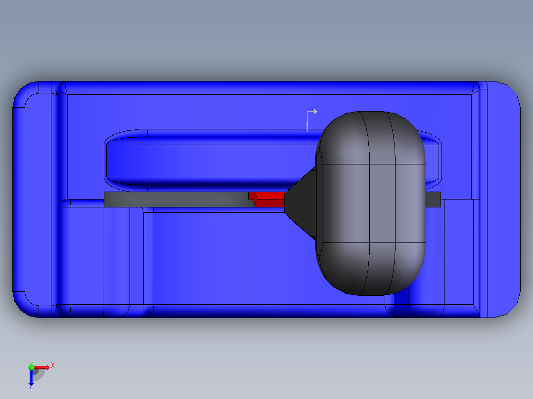 游戏机排档器俯视图