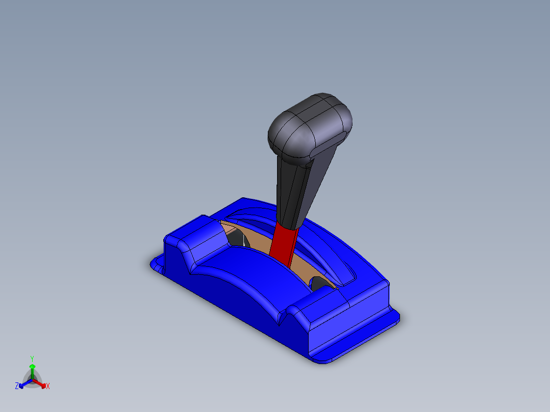 游戏机排档器正等轴测图