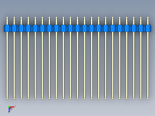 彩色公头100mil（2.54mm）系列-DS1021_blue_1x21p_100mil_Type43_rev1.0俯视缩略图