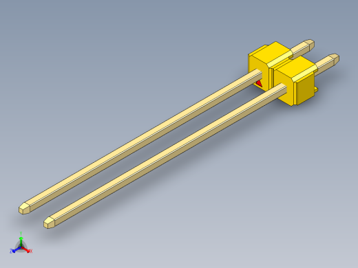 彩色公头100mil（2.54mm）系列-DS1021_yellow_1x02p_100mil_Type43_rev1.0