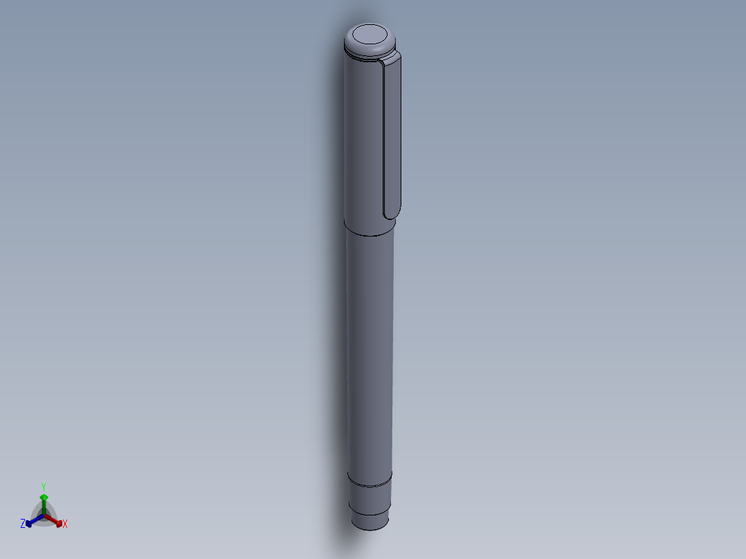 经典钢笔68正等轴测图