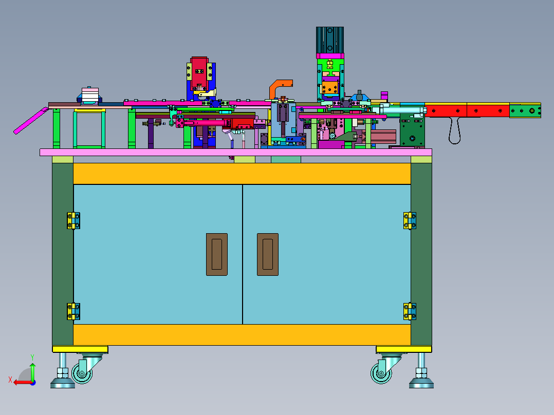 端子插头测试线设备后视图