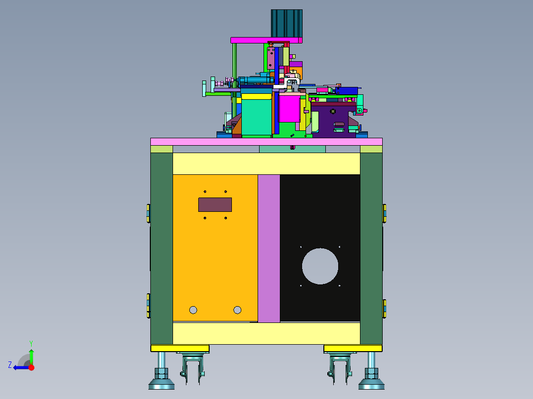 端子插头测试线设备右视图