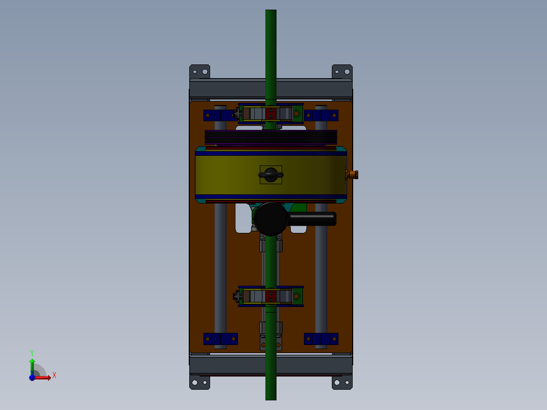 焊接钻孔机设备前视图