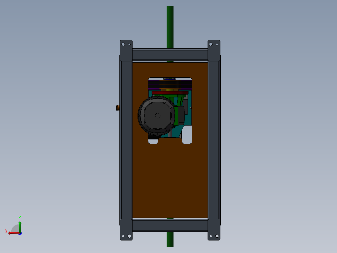 焊接钻孔机设备后视图