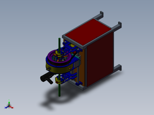 焊接钻孔机设备正等轴测缩略图