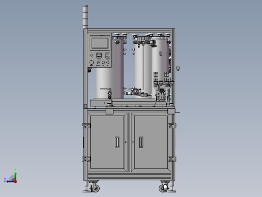 蓄电池封盖点胶机3D模型右视缩略图